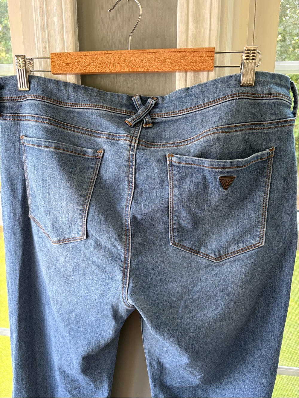 GUESS Women's Medium Blue Flare Jeans - Picture 4 of 5